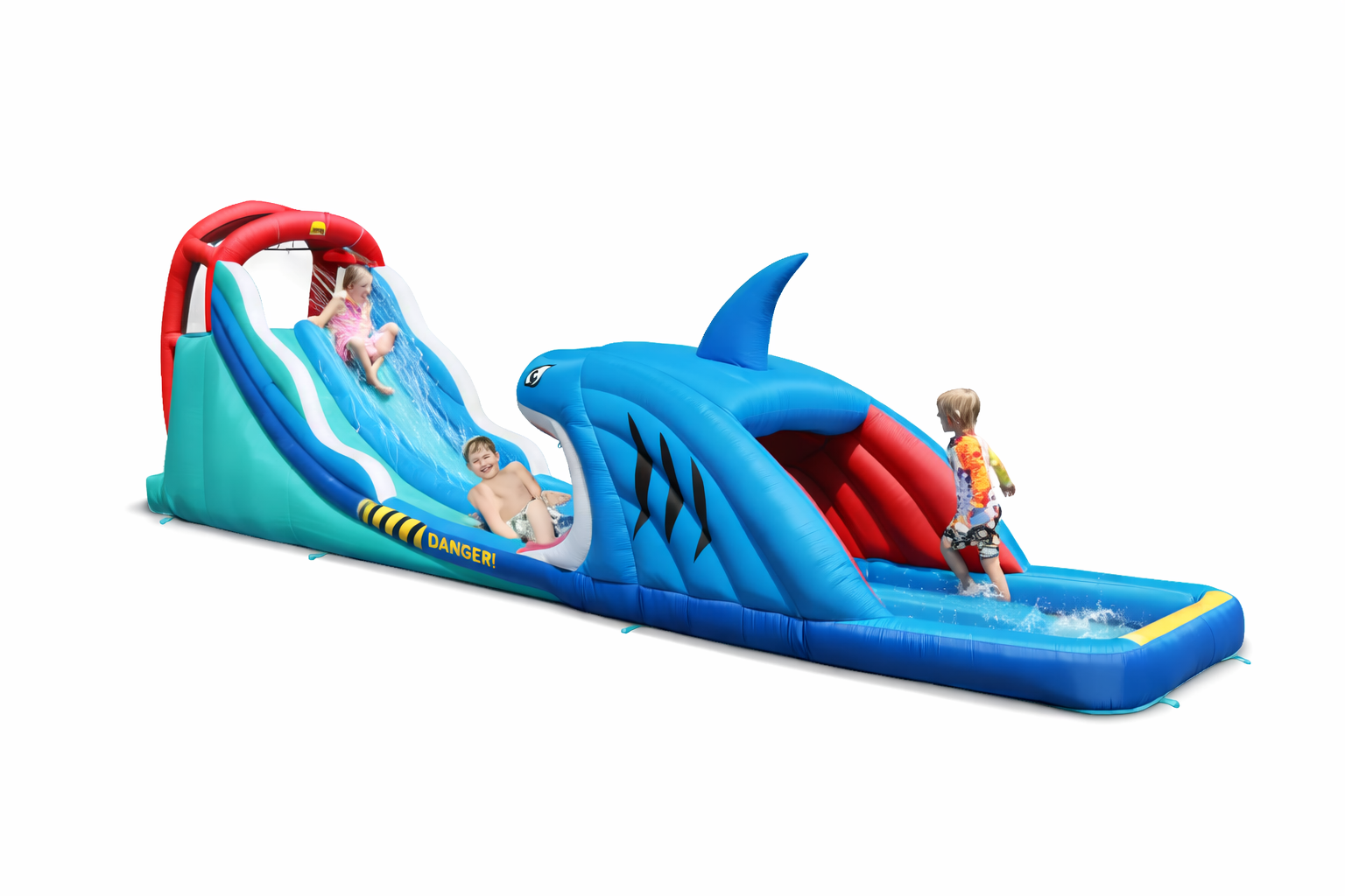 מתנפח מים מנהרת הכריש