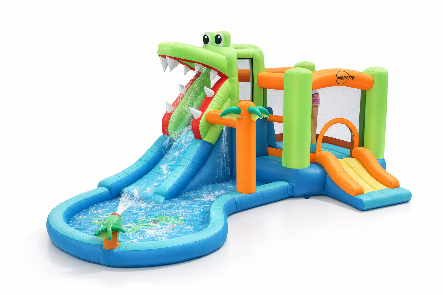 מתנפח מים משולב בריכת הקרוקודיל